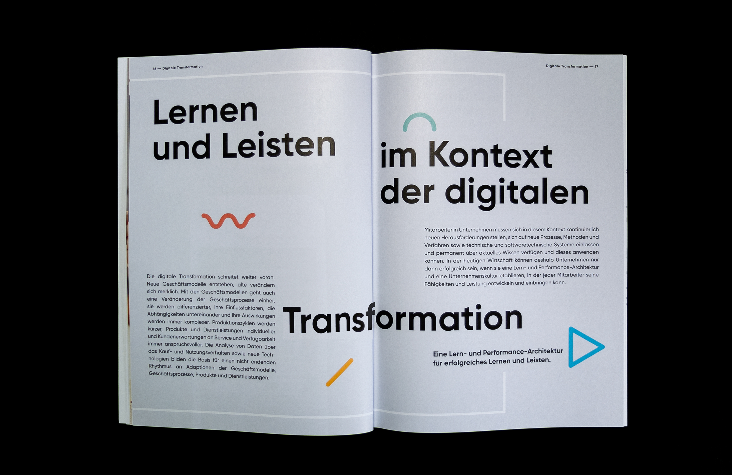 Die Broschuere Lernen im Kontext der digitalen Transformation