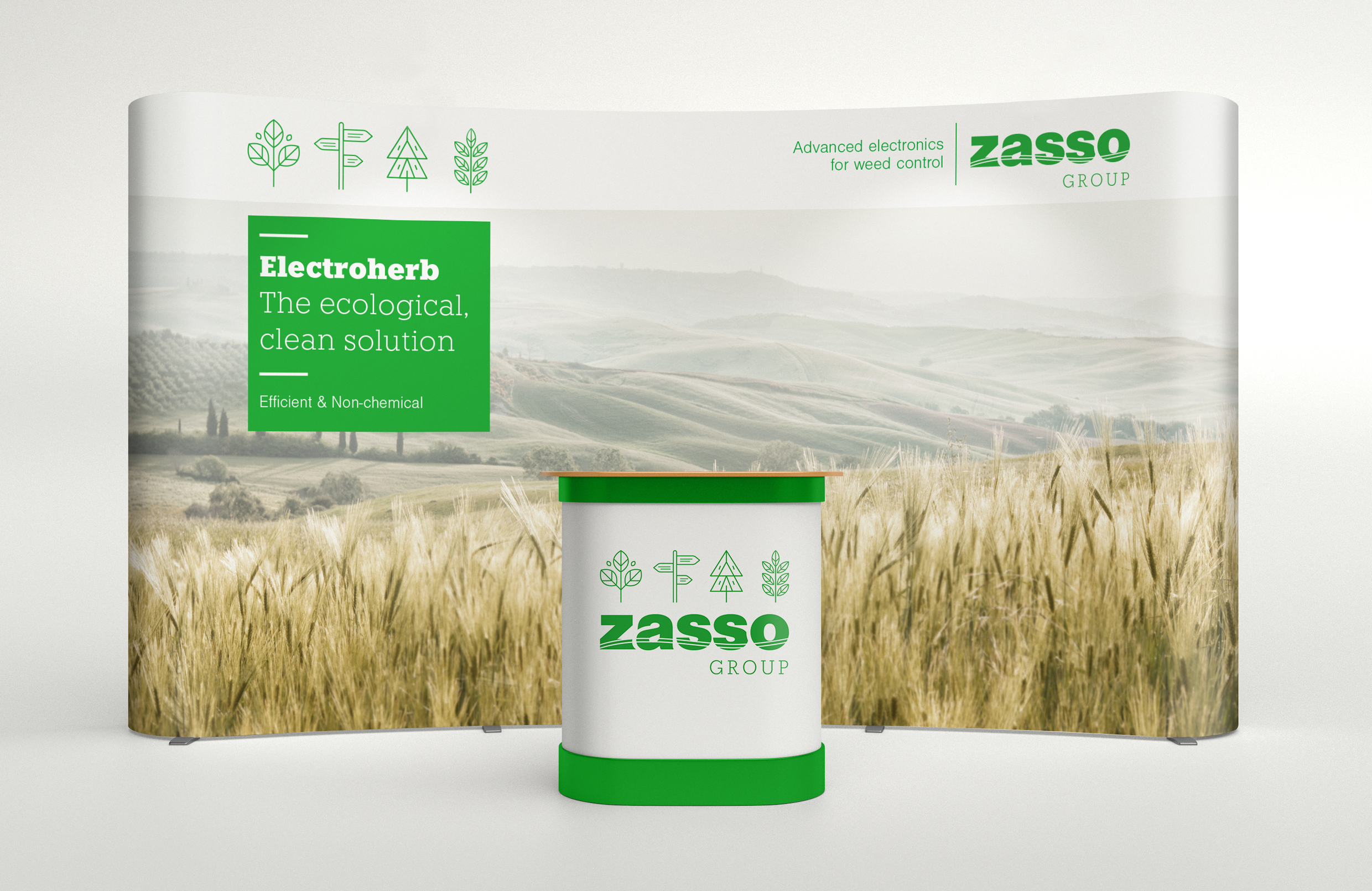 Zasso-Konzept-Messestand